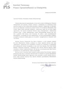 Powiat Oświęcimski, Marcin Niedziela
