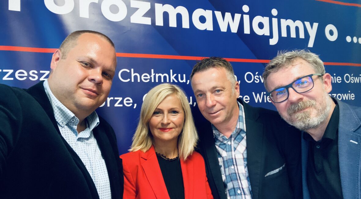 Od lewej: Jakub Przewoźnik, Renata Fijałkowska, Waldemar Łoziński, Paweł Plinta