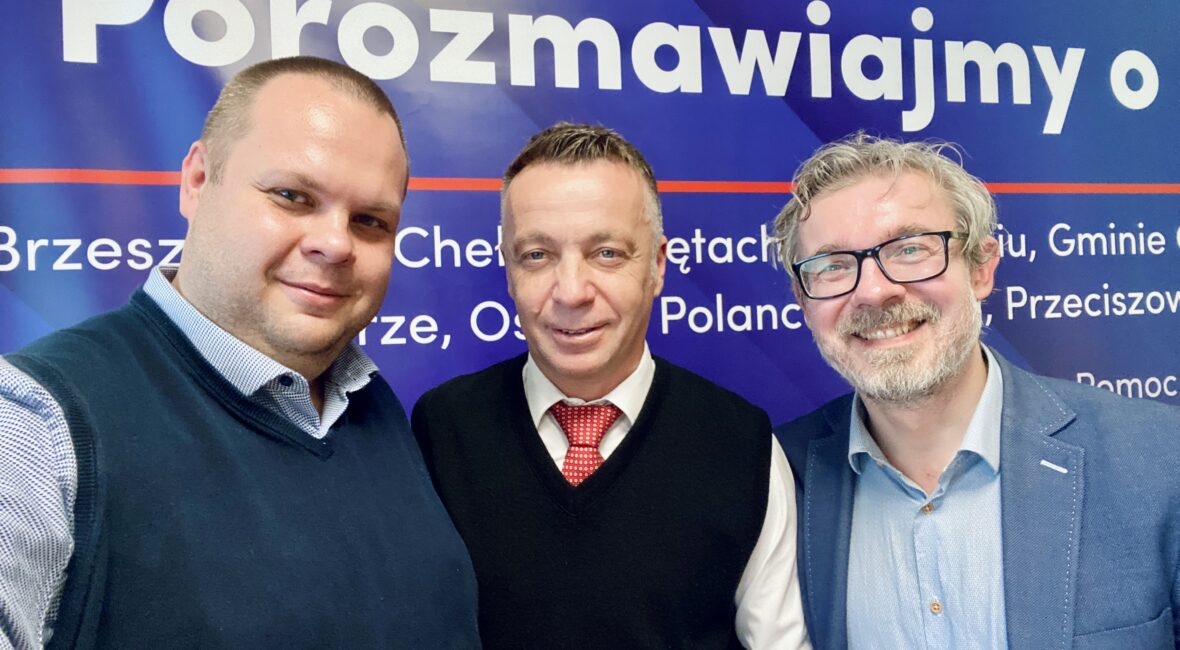 Od lewej: Jakub Przewoźnik, Waldemar Łoziński, Paweł Plinta