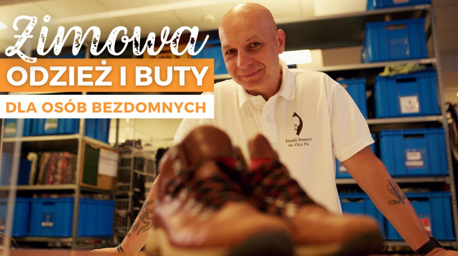 Zimowa odzież i buty dla osób bezdomnych!