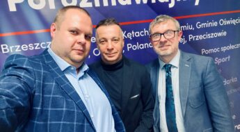 Od lewej: Jakub Przewoźnik, Waldemar Łoziński, Paweł Plinta
