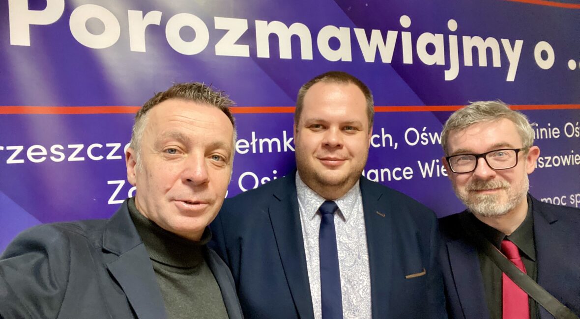 Od lewej: Waldemar Łoziński, Jakub Przewoźnik, Paweł Plinta