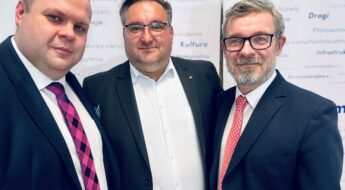 Od lewej: Jakub Przewoźnik, Dariusz Gawęda, Paweł Plinta