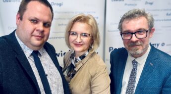 Od lewej: Jakub Przewoźnik, Aleksandra Romanek, Paweł Plinta