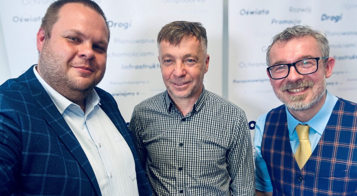 Od lewej: Jakub Przewoźnik, Waldemar Łoziński, Paweł Plinta